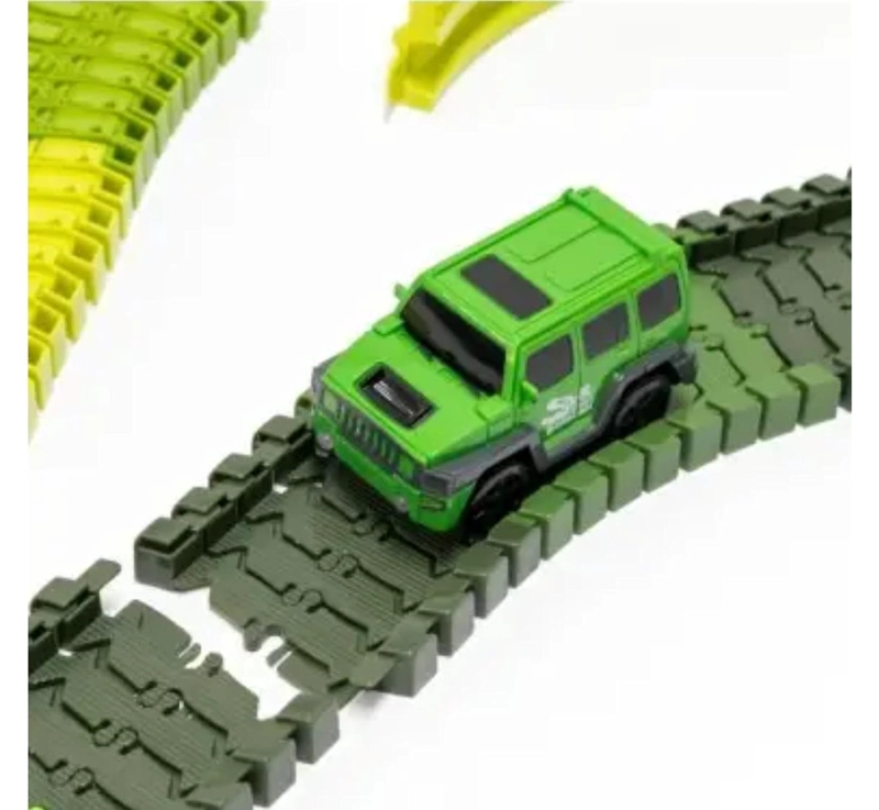 PISTA DE CARRERAS DE AUTOS DISEÑOS DINOSAURIOS - 2