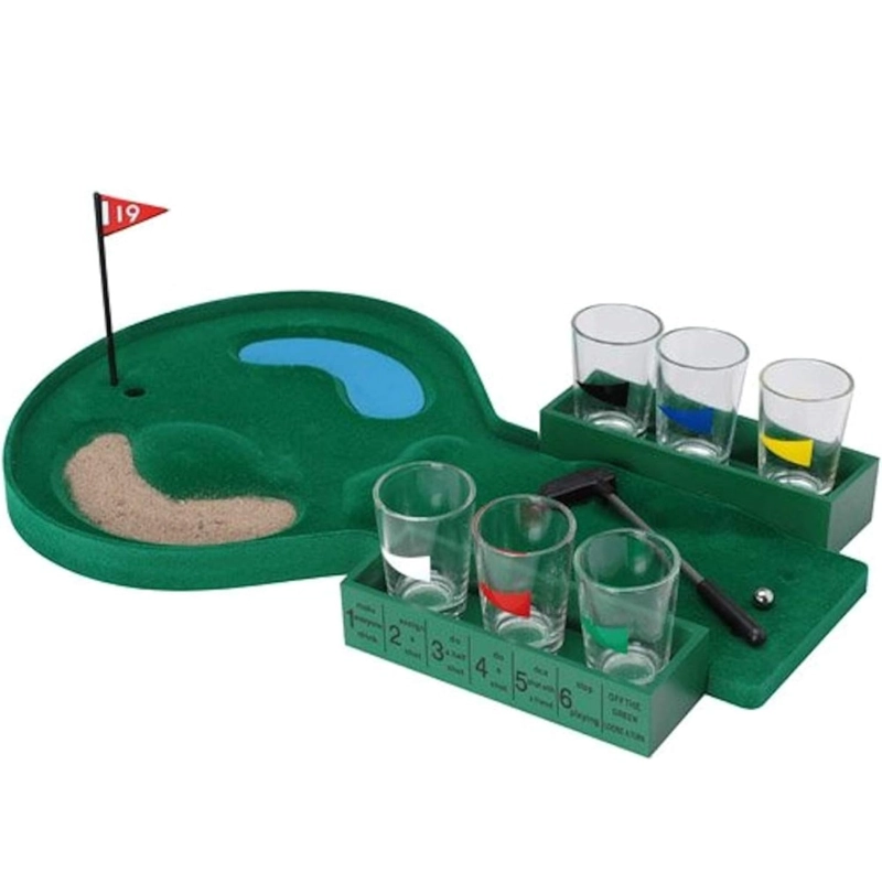 SET DE JUEGO MINI GOLF JUEGO DE SHOTS 6 PERSONAS