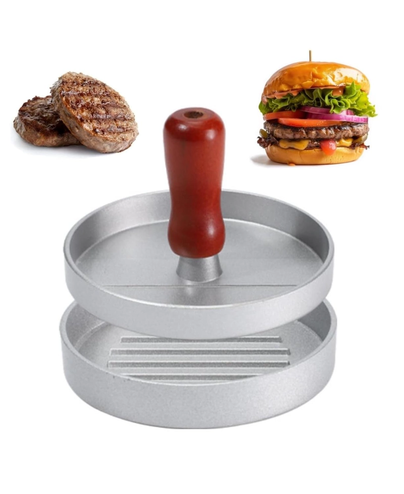 PRENSA Y MOLDE PARA HAMBURGUESAS INDIVIDUAL - 1