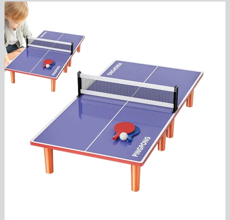 MINI MESA DE JUEGO PING PONG PORTATIL - 1
