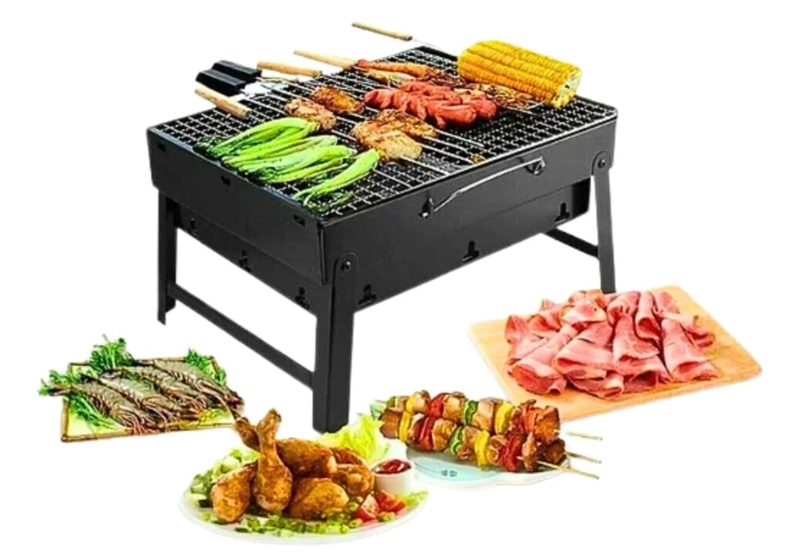 PARRILLA PORTATIL PLEGABLE PARA ASADOS - 1