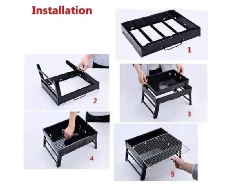 PARRILLA PORTATIL PLEGABLE PARA ASADOS - 2