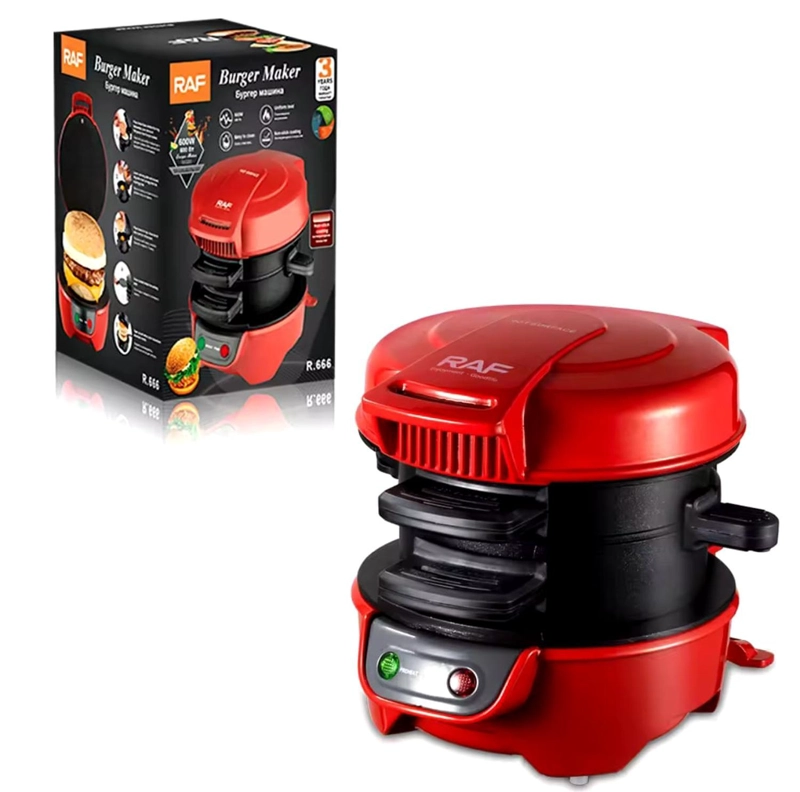 MINI MAQUINA PARA PREPARAR HAMBURGUESAS 600W - 1