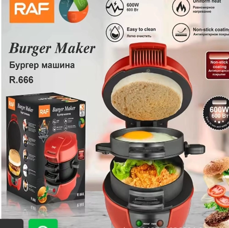 MINI MAQUINA PARA PREPARAR HAMBURGUESAS 600W - 4
