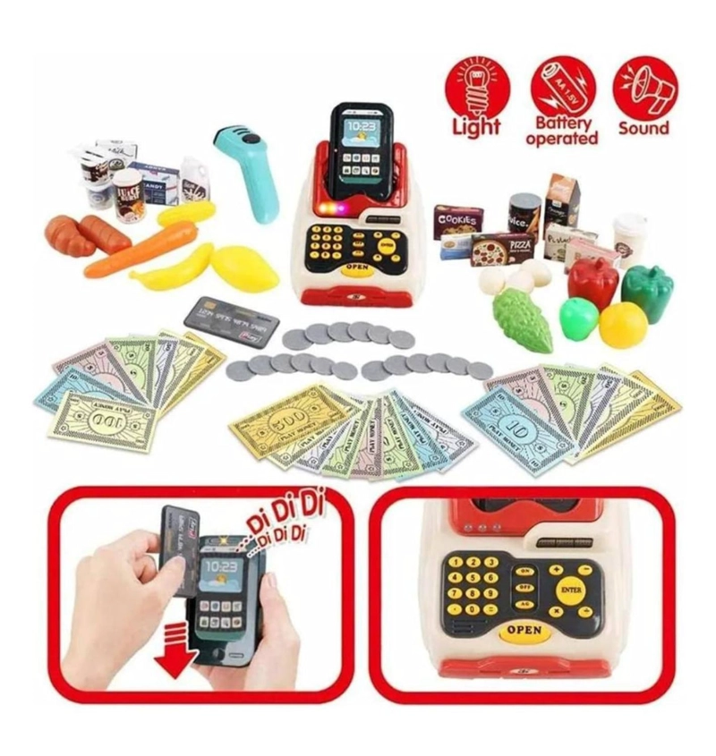 JUEGO DE SUPERMERCADO CON CARRITO Y 48 PIEZAS - 4