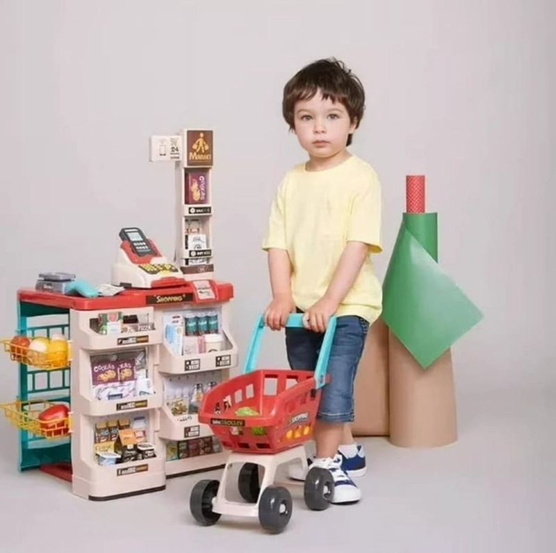 JUEGO DE SUPERMERCADO CON CARRITO Y 48 PIEZAS - 6
