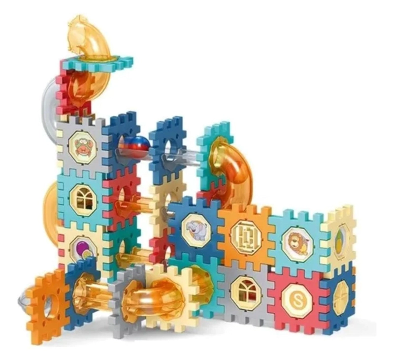 BLOQUES DE CONSTRUCCION CON TUBOS 98 PIEZAS PARA NIÑOS - 1