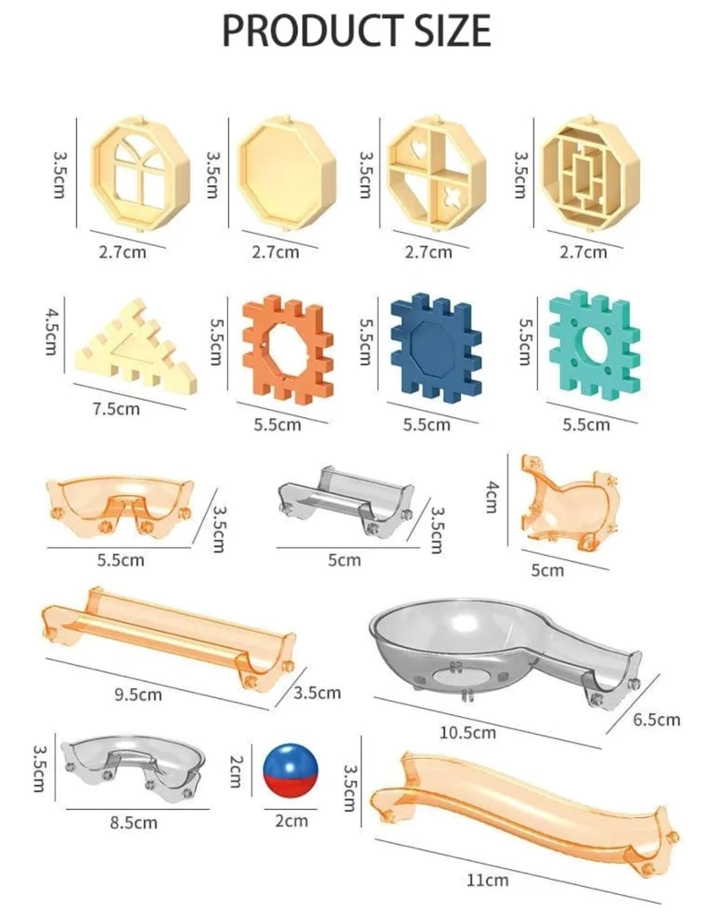 BLOQUES DE CONSTRUCCION CON TUBOS 98 PIEZAS PARA NIÑOS - 3
