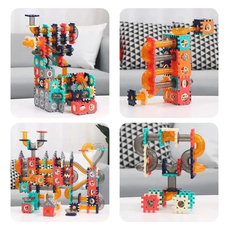 BLOQUES DE CONSTRUCCION CON TUBOS 98 PIEZAS PARA NIÑOS - 6