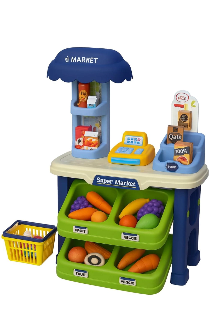 SET DE SUPERMERCADO INFANTIL DE JUGUETE - 1