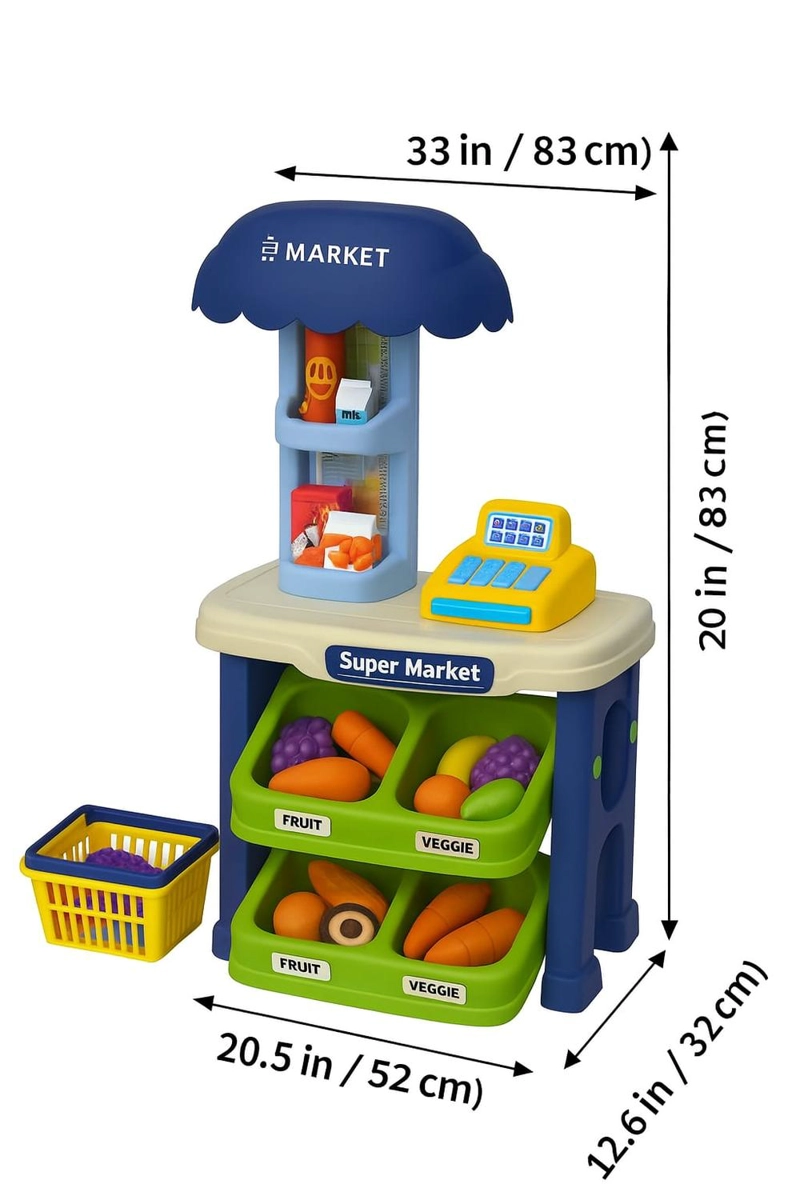SET DE SUPERMERCADO INFANTIL DE JUGUETE - 2