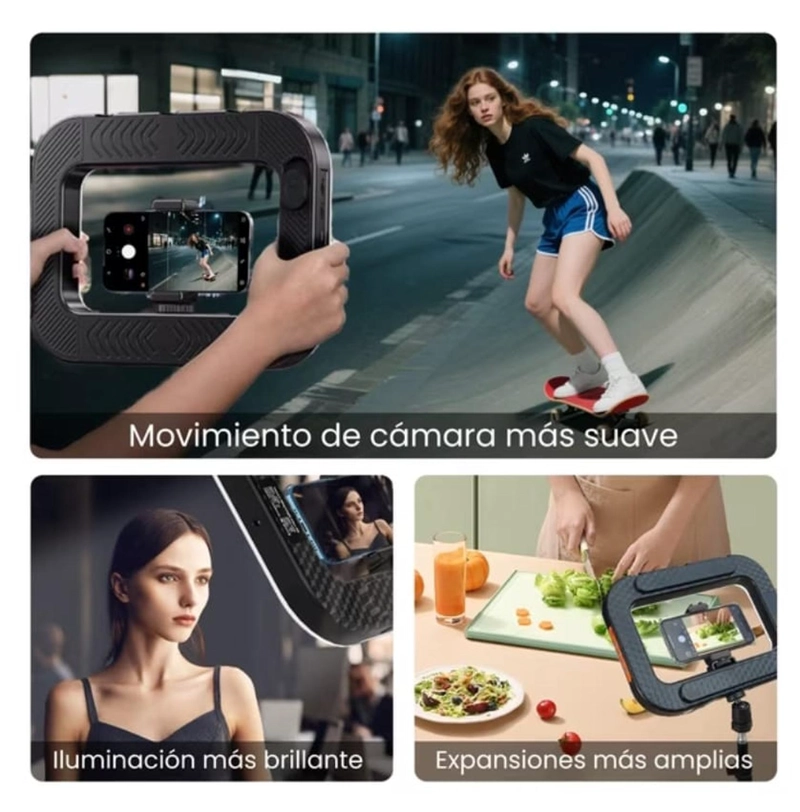 LUZ LED PORTATIL PARA CELULAR FOTOS Y VIDEOS - 3