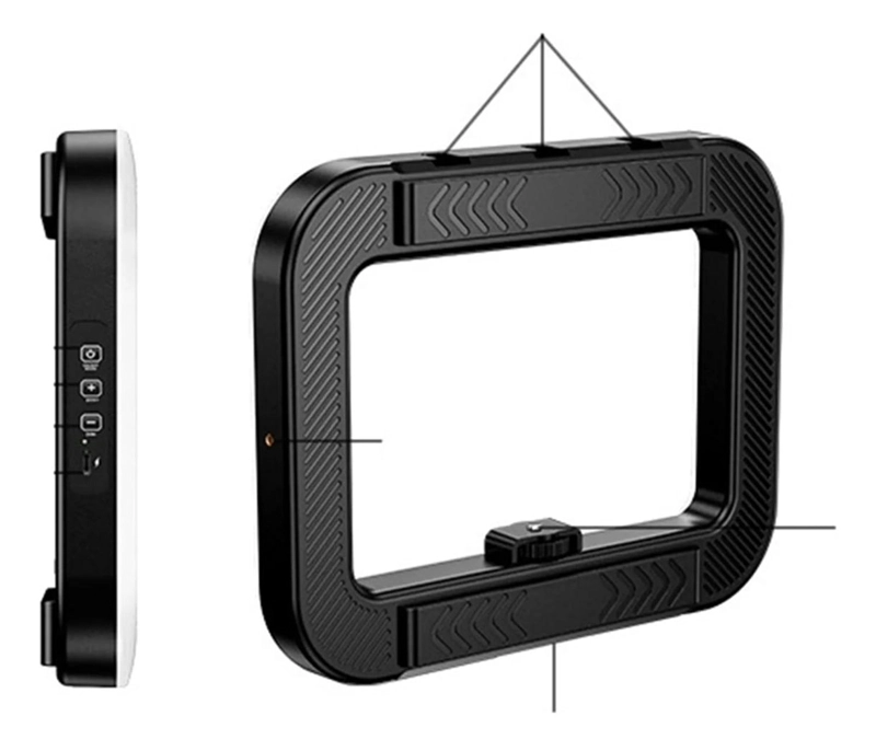 LUZ LED PORTATIL PARA CELULAR FOTOS Y VIDEOS - 6