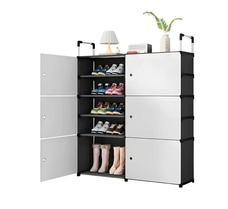 ZAPATERO ORGANIZADOR MODULAR CON PUERTAS MUEBLE MULTIUSOS - 1
