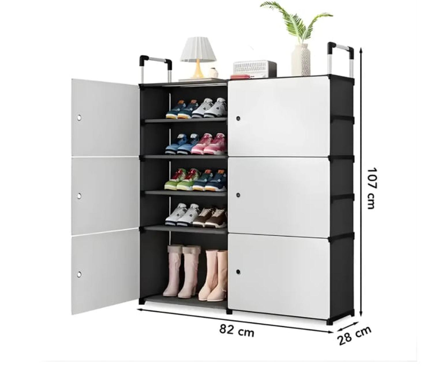 ZAPATERO ORGANIZADOR MODULAR CON PUERTAS MUEBLE MULTIUSOS - 3