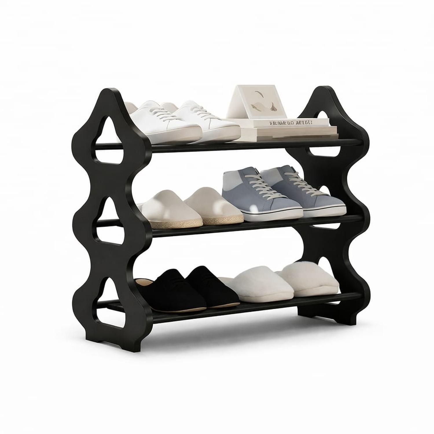 ZAPATERO ORGANIZADOR DE ZAPATOS 3 NIVELES MULTIUSOS DORMITORIOS - 1