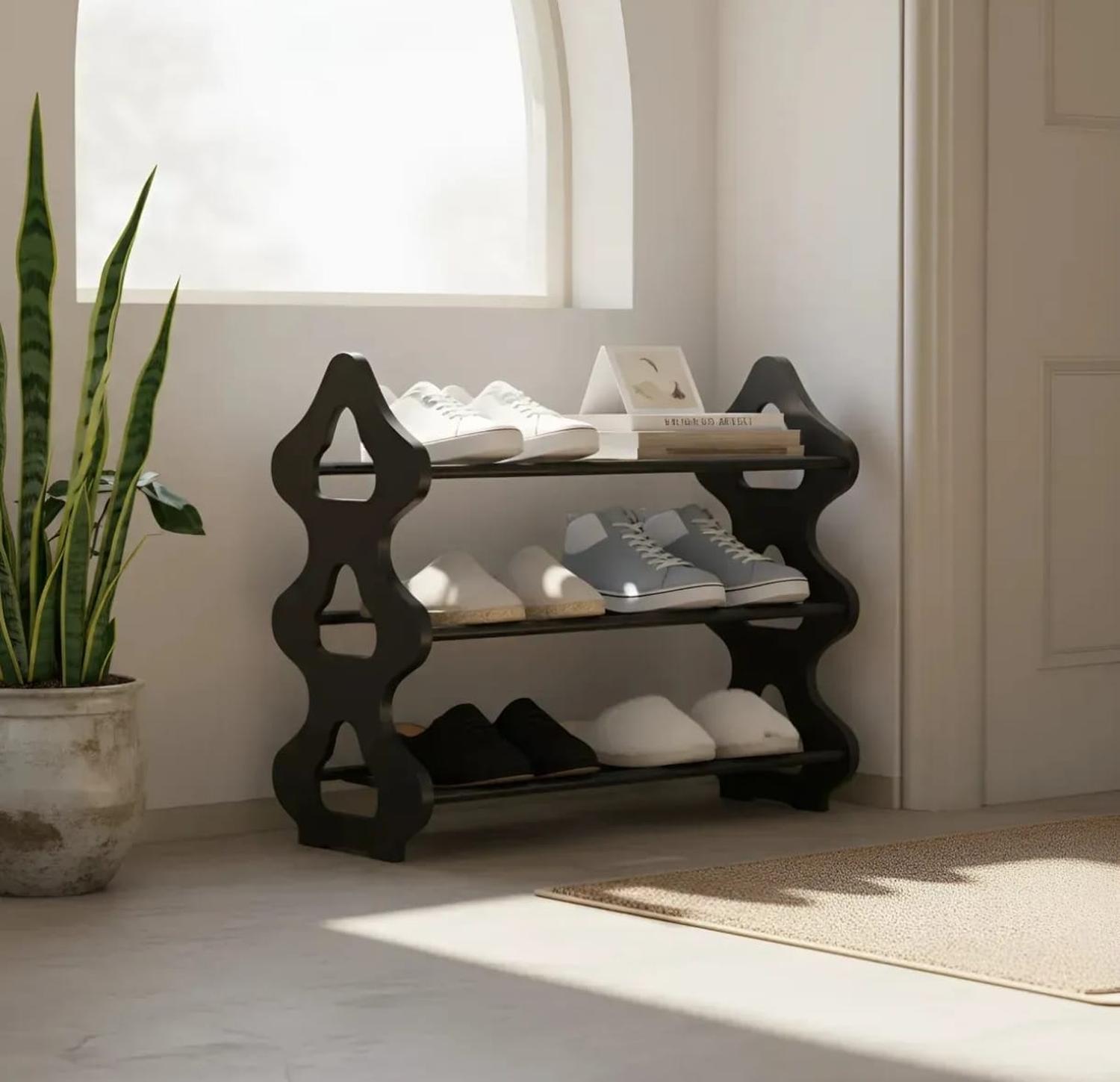 ZAPATERO ORGANIZADOR DE ZAPATOS 3 NIVELES MULTIUSOS DORMITORIOS - 3