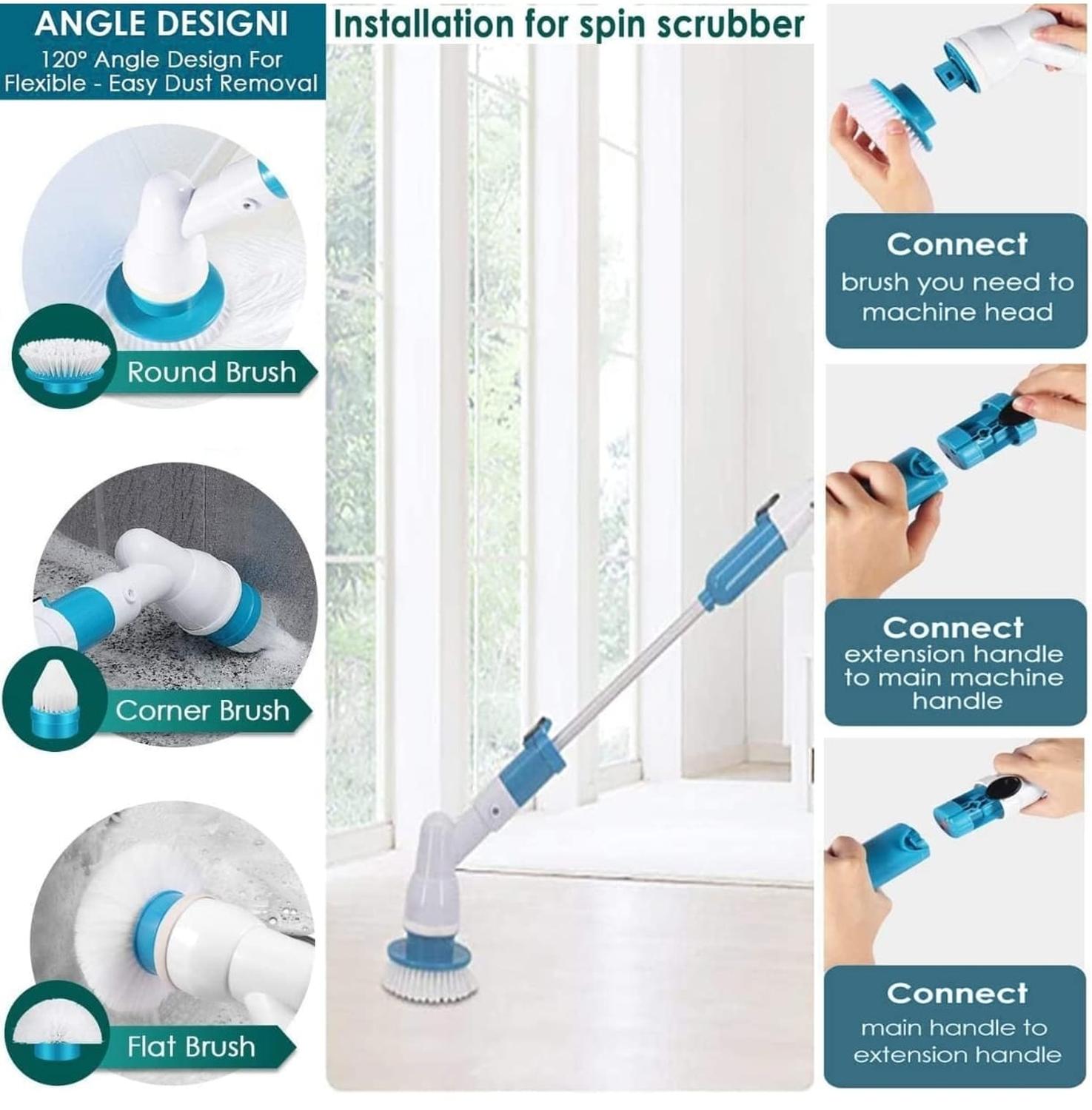 CEPILLO ELECTRICO RECARGABLE MULTIUSO CON MANGO EXTENSIBLE - 3