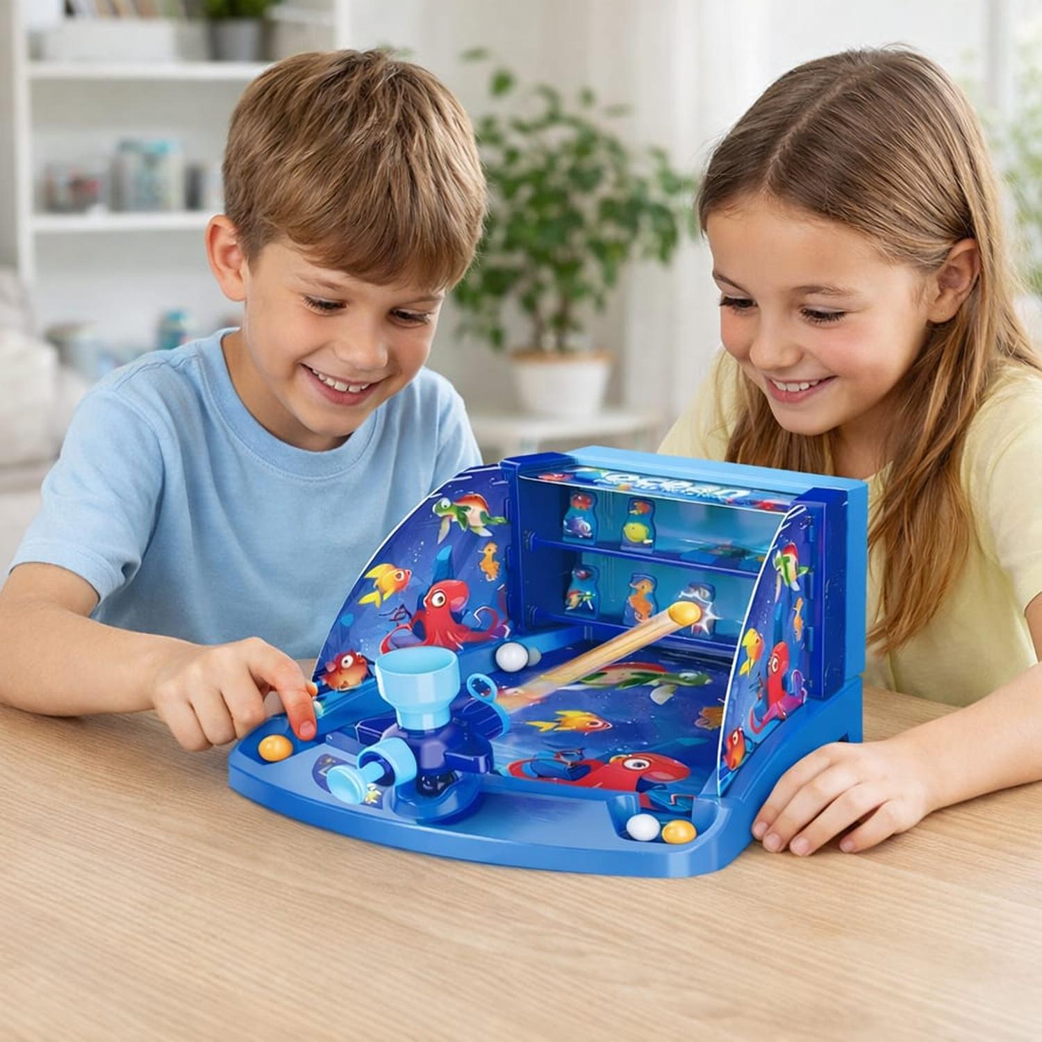 JUEGO DE CATAPULTAS DE BOLAS PARA NIÑOS LANZADOR DE PELOTAS INFANTIL - 2