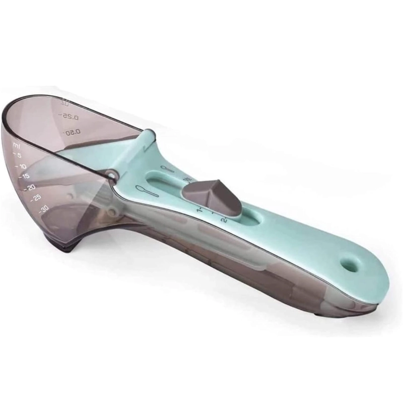 CUCHARA MEDIDORA AJUSTABLE 2 EN 1 MEDICION PRECISA PARA SOLIDOS Y LIQUIDOS - 1