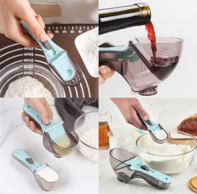 CUCHARA MEDIDORA AJUSTABLE 2 EN 1 MEDICION PRECISA PARA SOLIDOS Y LIQUIDOS - 2