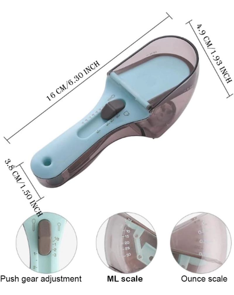 CUCHARA MEDIDORA AJUSTABLE 2 EN 1 MEDICION PRECISA PARA SOLIDOS Y LIQUIDOS - 7