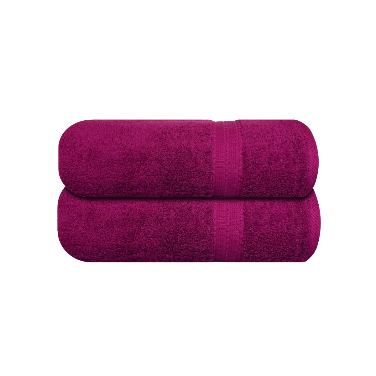 Pack 2 Toallas De Baño 500g Algodón Modelo Palena Verde - 1