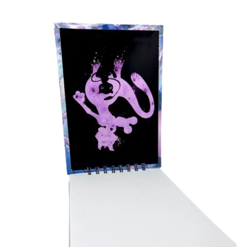 CROQUERA A5 HOJAS LISAS BLANCAS MEWTWO POKÉMON - 2
