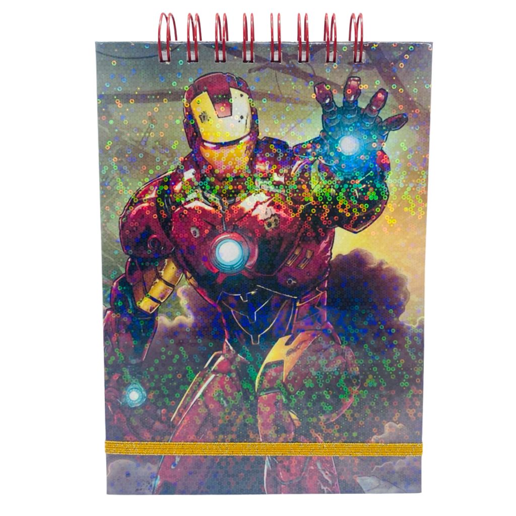CROQUERA A5 HOJAS LISAS BLANCAS IRON MAN AVENGERS - 1