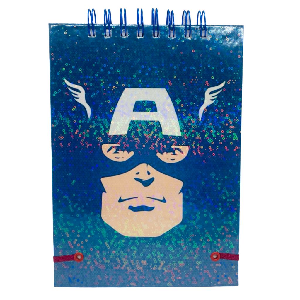CROQUERA A5 HOJAS LISAS BLANCAS CAPITÁN AMÉRICA AVENGERS - 2