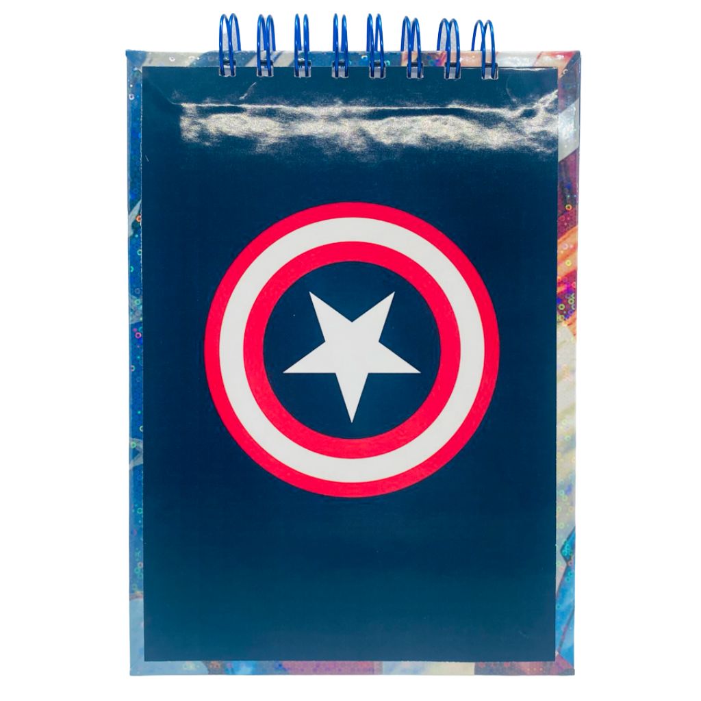 CROQUERA A5 HOJAS LISAS BLANCAS CAPITÁN AMÉRICA AVENGERS - 3