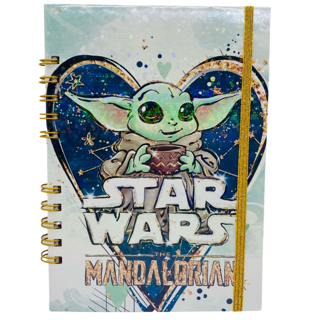 CUADERNO A5 HOJAS DE PUNTOS STAR WARS MANDALORIAN - 1