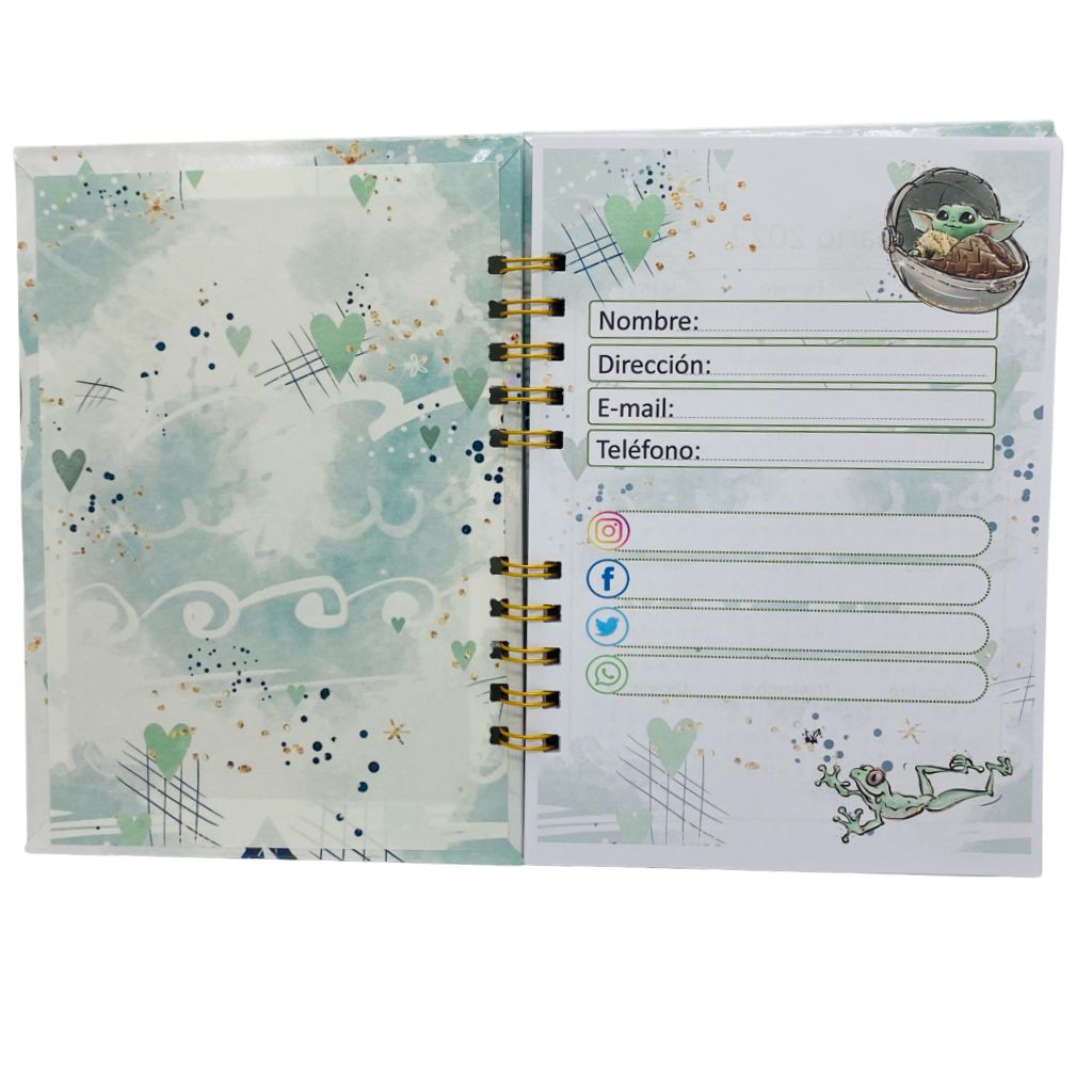 CUADERNO A5 HOJAS DE PUNTOS STAR WARS MANDALORIAN - 2