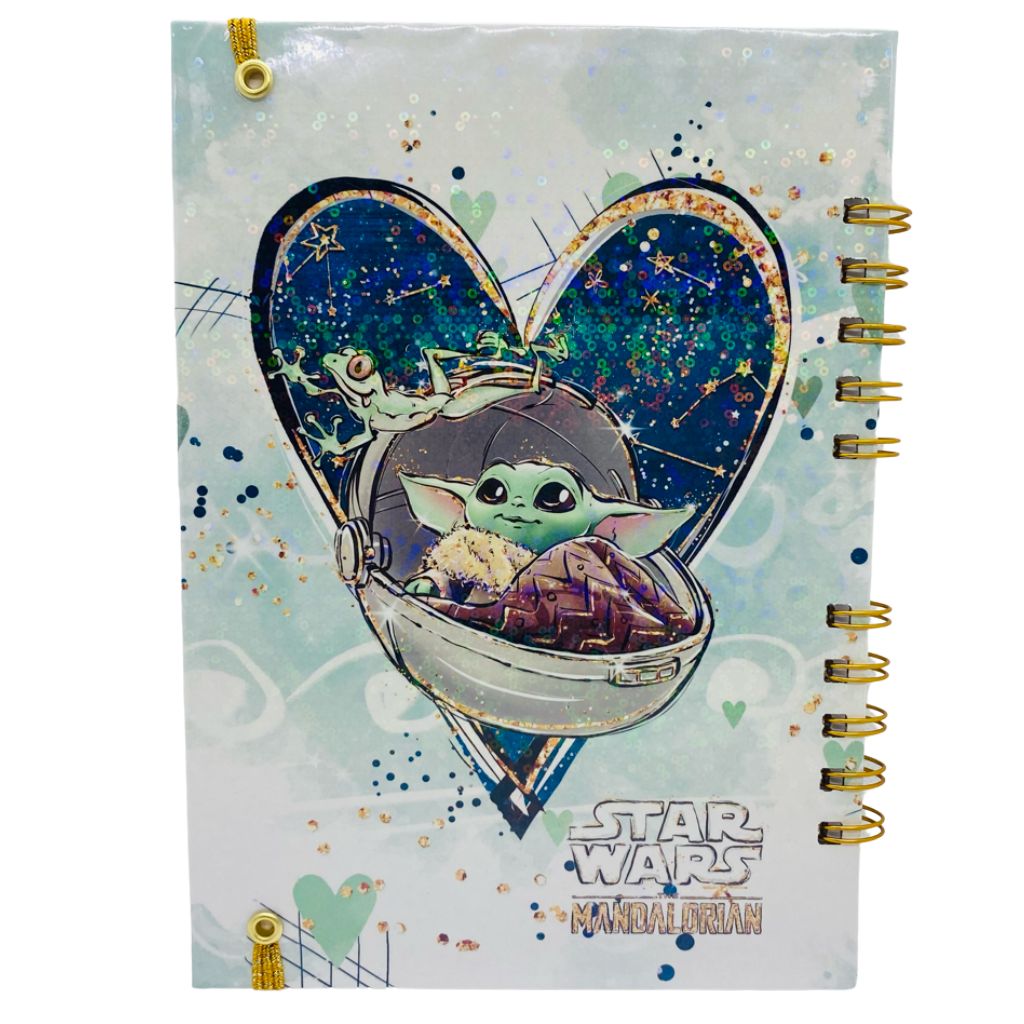 CUADERNO A5 HOJAS DE PUNTOS STAR WARS MANDALORIAN - 3