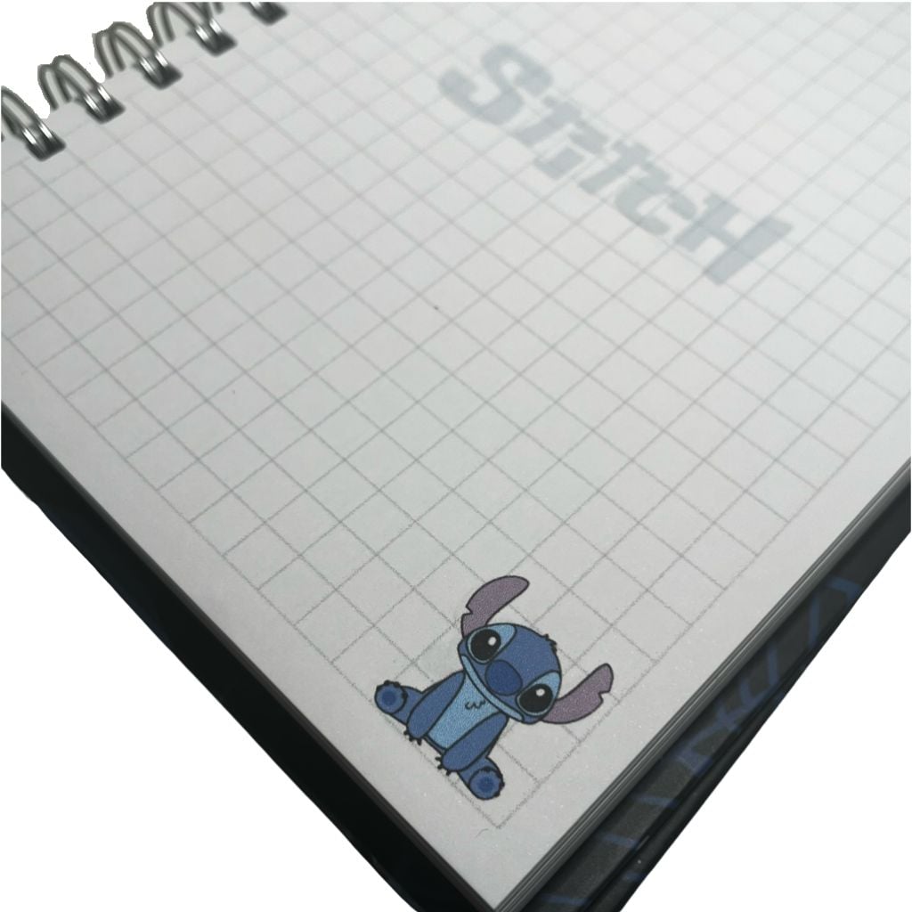 CUADERNO A5 HOJAS CUADRICULADA 7MM STITCH - 2