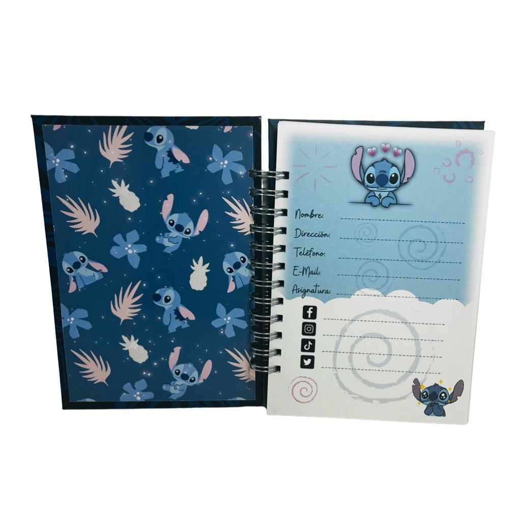 CUADERNO A5 HOJAS EN LÍNEA HORIZONTAL STITCH - 4