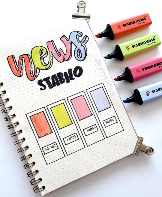SET DE 4 DESTACADORES STABILO BOSS ORIGINAL PASTEL 2021 - 3