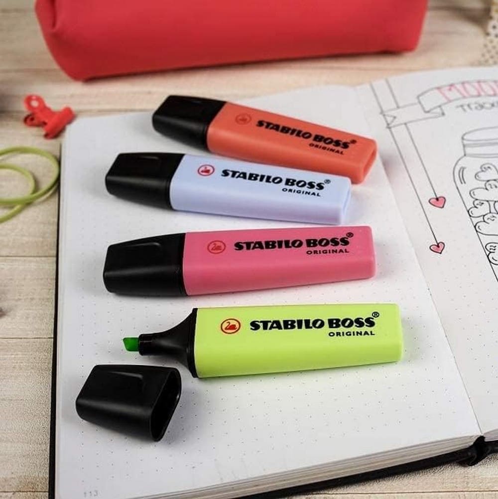 SET DE 4 DESTACADORES STABILO BOSS ORIGINAL PASTEL 2021 - 4