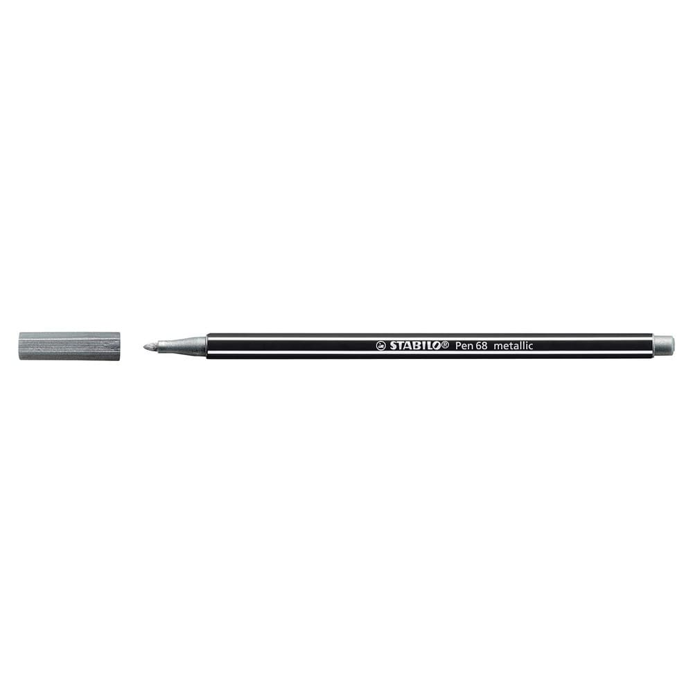 SET DE 2 MARCADORES STABILO PEN 68 METALICOS (ORO Y PLATA) - 6