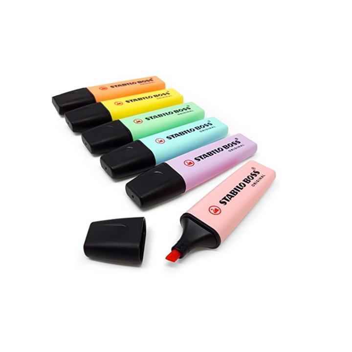 SET DE 6 DESTACADORES STABILO BOSS ORIGINAL PASTEL - 4