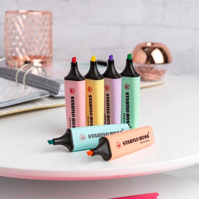 SET DE 6 DESTACADORES STABILO BOSS ORIGINAL PASTEL - 5