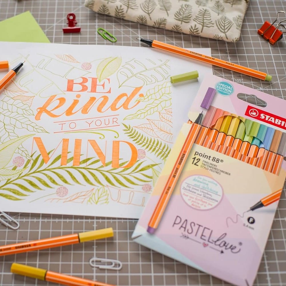 SET DE 12 TIRALINEAS STABILO POINT 88 PASTEL LOVE (SPECIAL EDITION) - 4