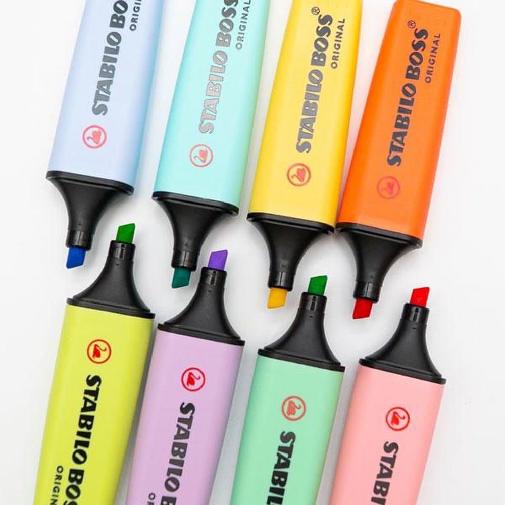 SET DE 8 DESTACADORES STABILO BOSS ORIGINAL PASTEL - 3