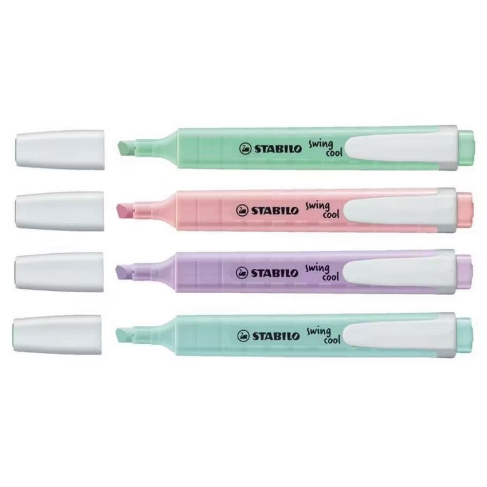 SET DE 4 DESTACADORES STABILO SWING COOL PASTEL - 2