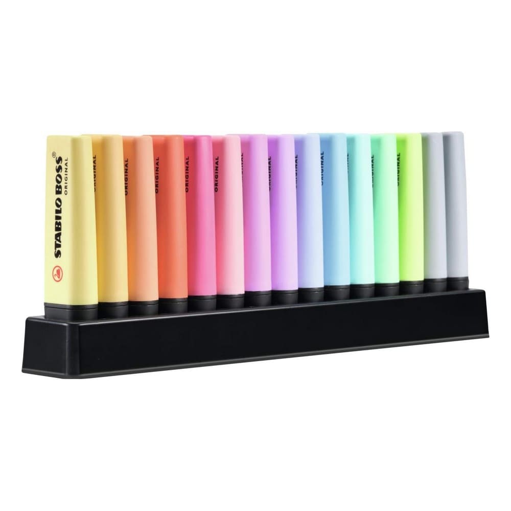 SET DE 15 DESTACADORES STABILO BOSS ORIGINAL PASTEL - 2