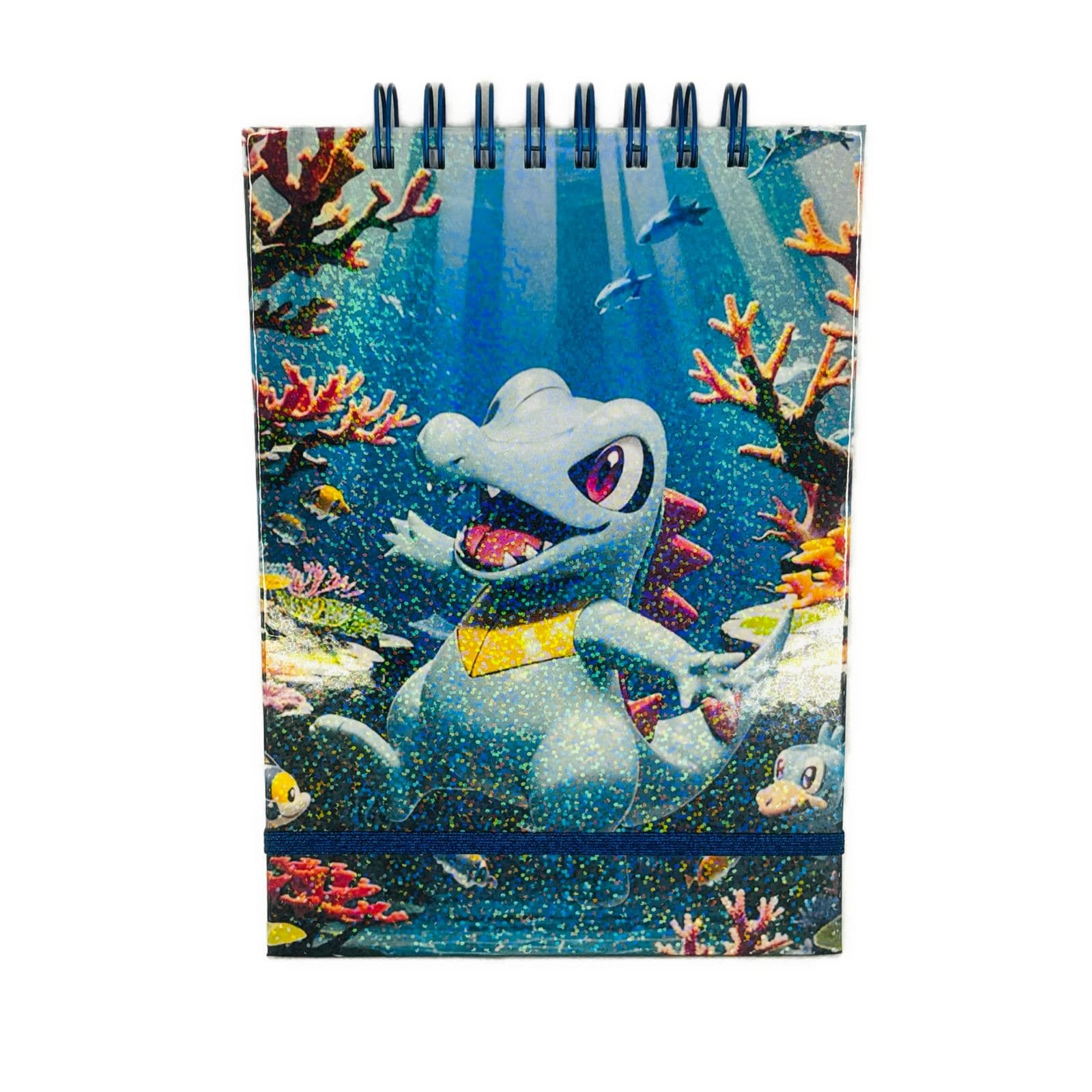 CROQUERA A5 80 HOJAS LISAS BLANCAS DISEÑO TOTODILE / POKE MON - 1