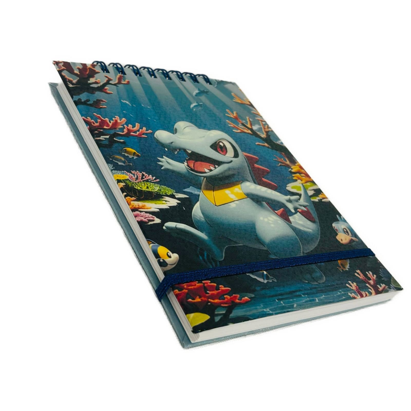 CROQUERA A5 80 HOJAS LISAS BLANCAS DISEÑO TOTODILE / POKE MON - 2