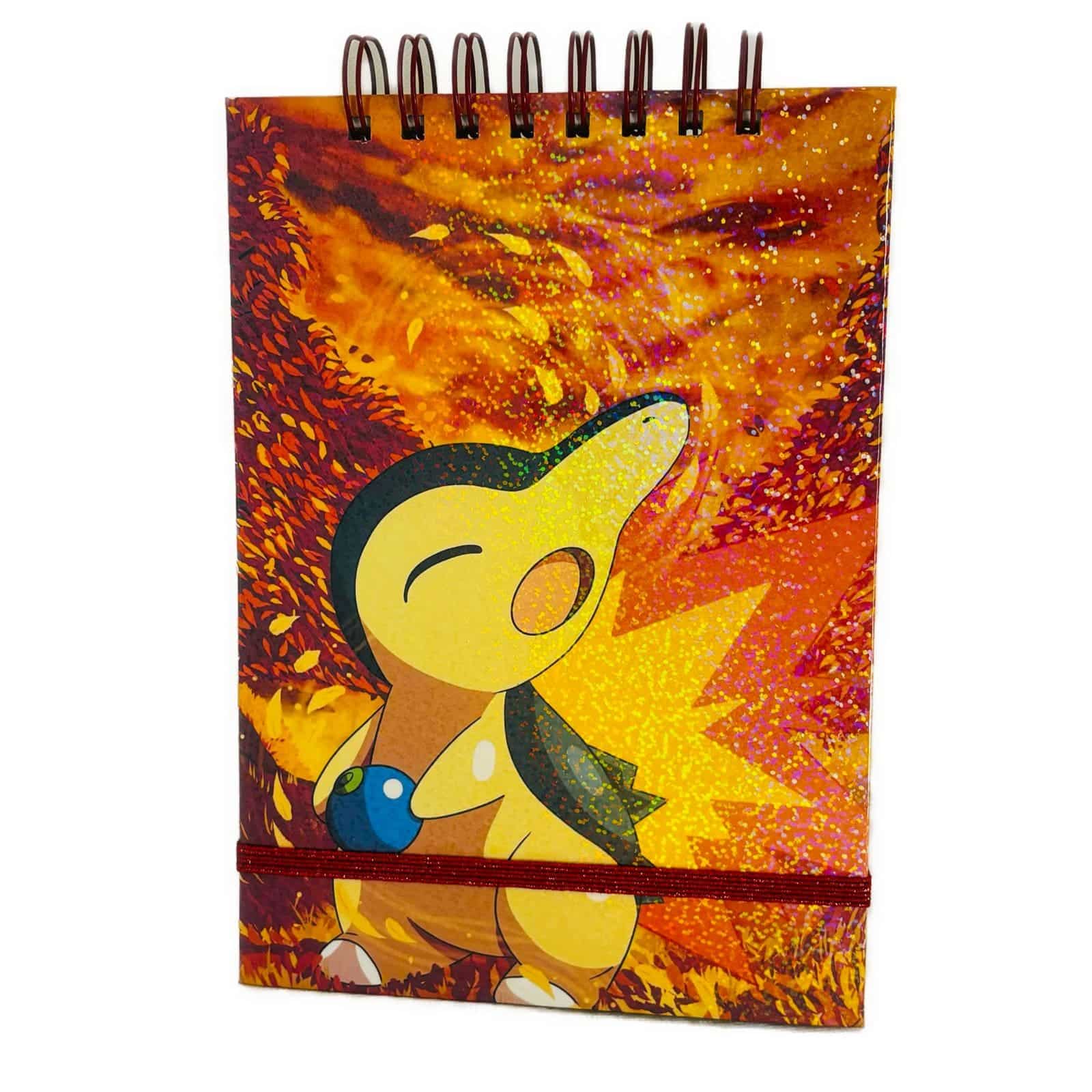 CROQUERA A5 80 HOJAS LISAS BLANCAS DISEÑO CYNDAQUIL / POKE MON - 1