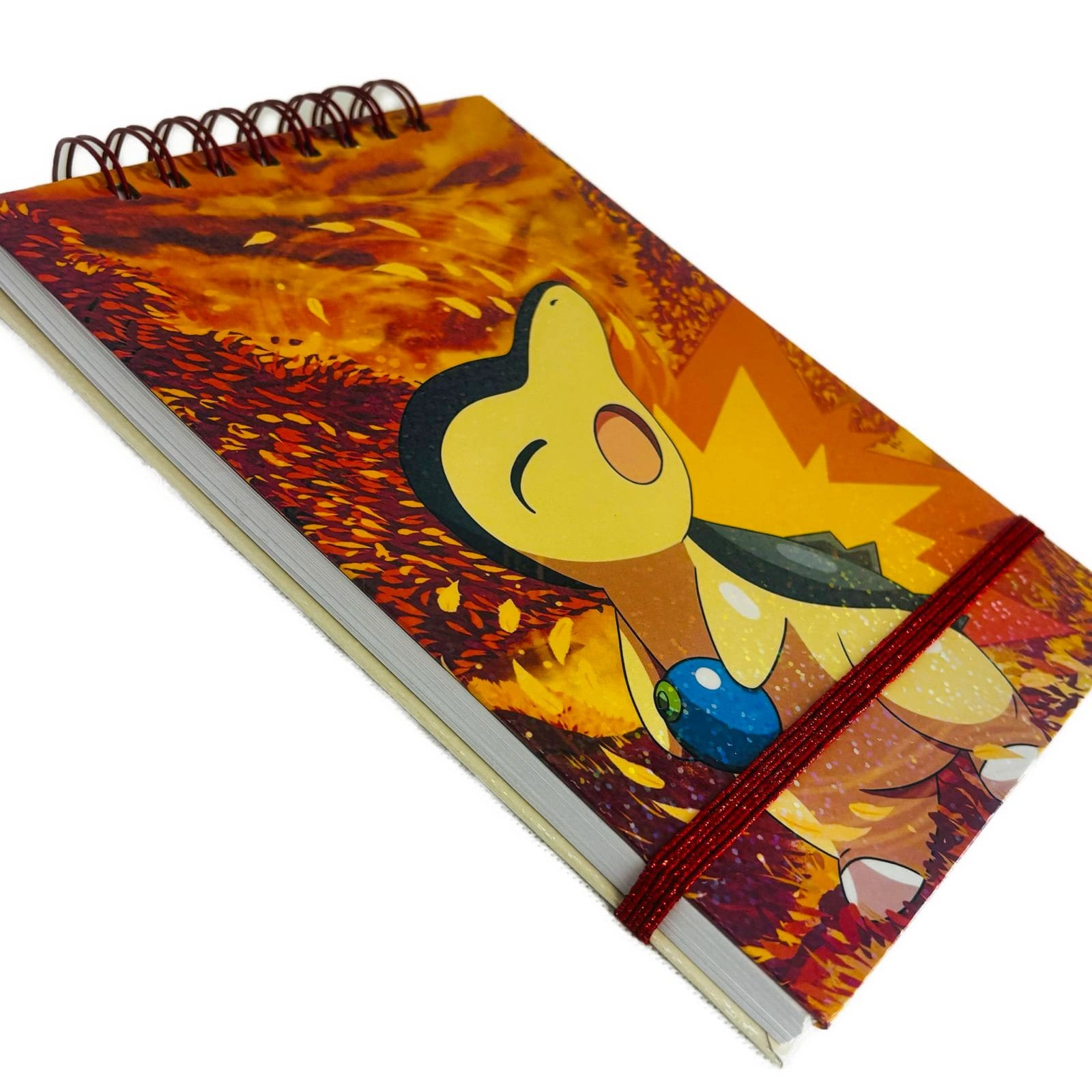 CROQUERA A5 80 HOJAS LISAS BLANCAS DISEÑO CYNDAQUIL / POKE MON - 2
