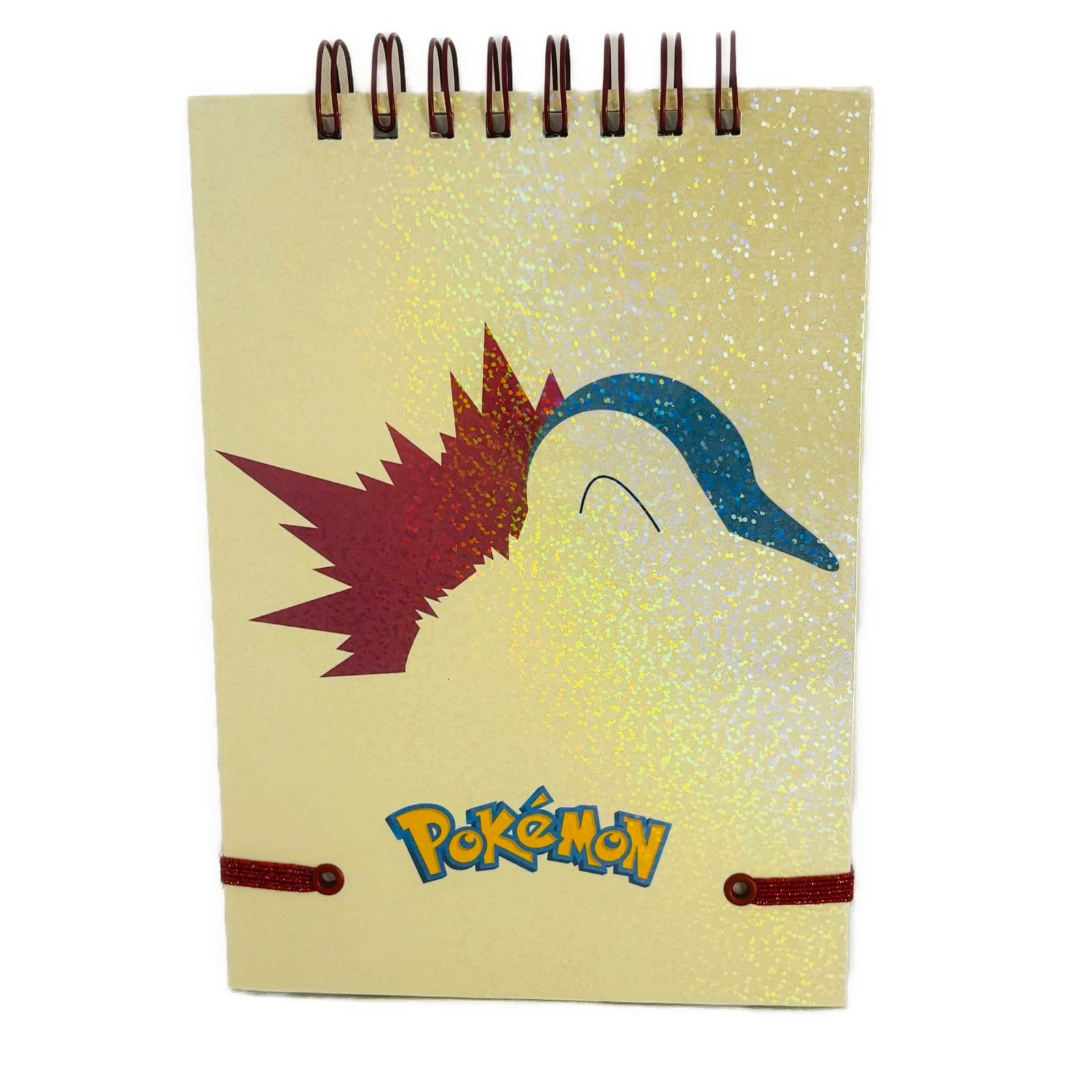 CROQUERA A5 80 HOJAS LISAS BLANCAS DISEÑO CYNDAQUIL / POKE MON - 3